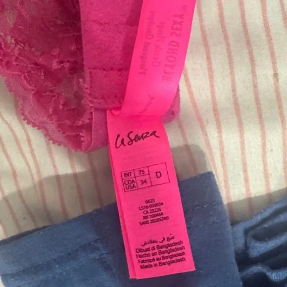 La SENZA Hot Pink Lace Bra - Picture 3 of 5